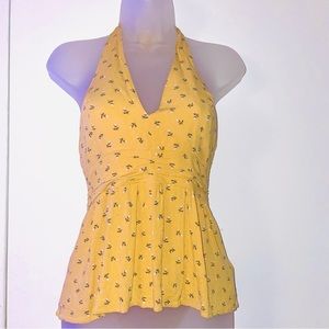 Yellow floral top